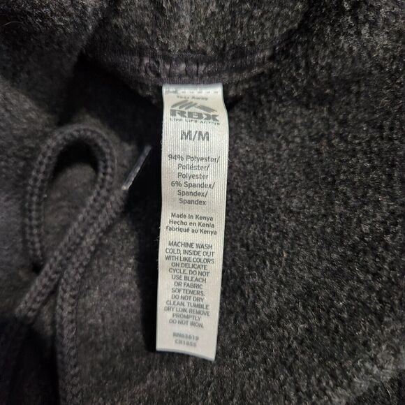 RBX Pullover Sweater Jacket Women's Size Medium Fuzzy Fleece Funnel Neck Pockets - Picture 12 of 12